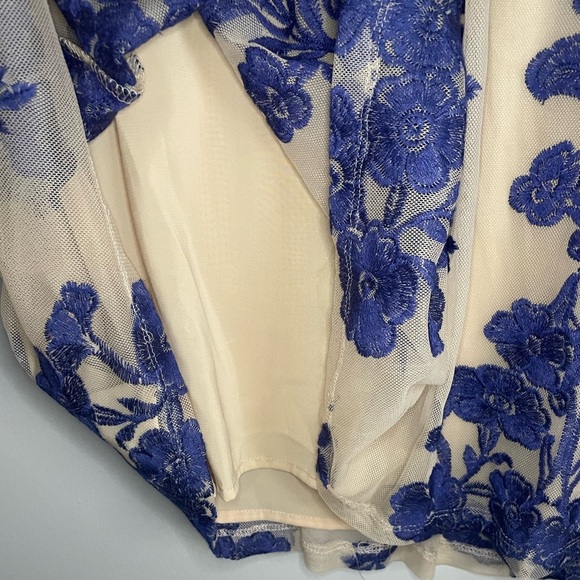 For Love & Lemons Temecula Floral Embroidered Mini Long Sleeved Dress - Picture 10 of 16